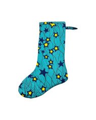 Handmade Kitenge African Christmas Stocking Stars