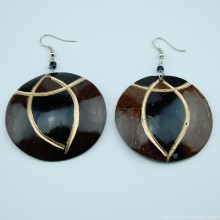 Coconut Shell Earrings 741-4-57