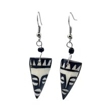 Maski Batik Bone Earrings