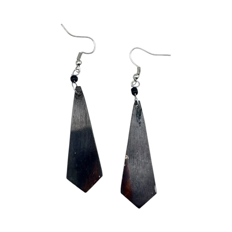 Celestial Batik Bone Earrings