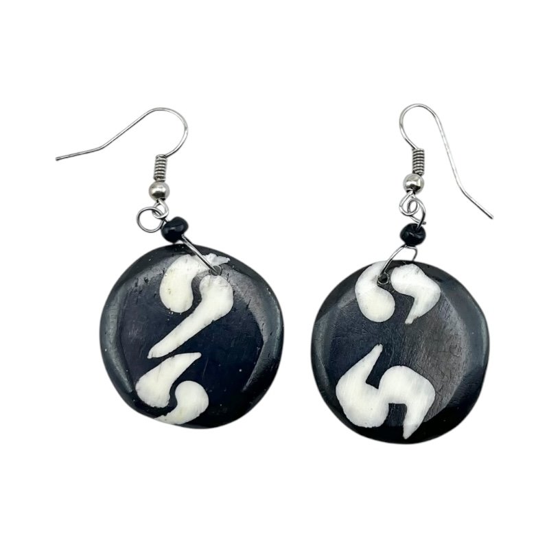 Nafsi Batik Bone Earrings