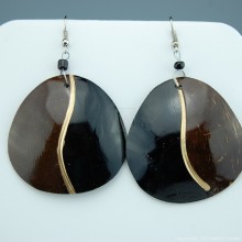 Coconut Shell Earrings 741-5-57
