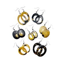 Cow Horn Bead Earrings