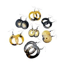 Cow Horn Bead Earrings