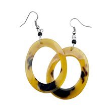 Cow Horn Bead Earrings