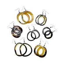 Nguvu Kubwa Cow Horn Earrings