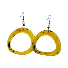 Nguvu Kubwa Cow Horn Earrings