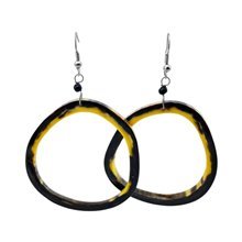 Nguvu Kubwa Cow Horn Earrings