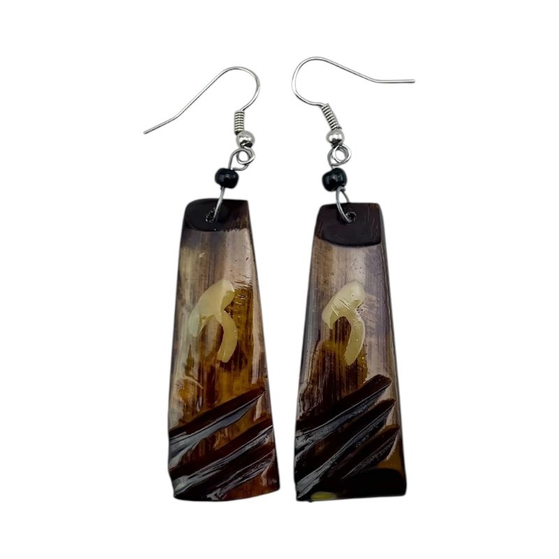 Ishara Cow Horn Earrings