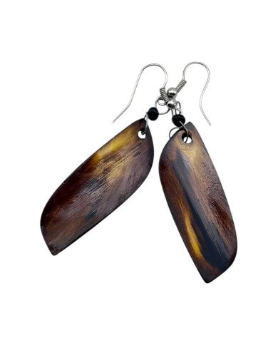 Kona Handmade African Cow Horn Earrings