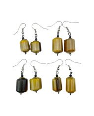 Cow Horn Bead Earrings