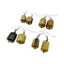 Cow Horn Bead Earrings