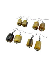 Cow Horn Bead Earrings