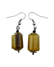 Cow Horn Bead Earrings