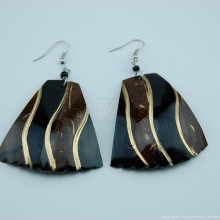 Coconut Shell Earrings 742-2-49