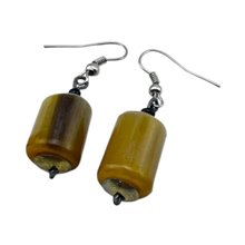 Cow Horn Bead Earrings