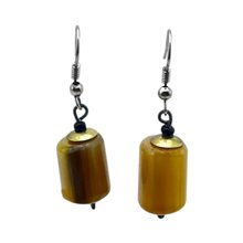 Cow Horn Bead Earrings