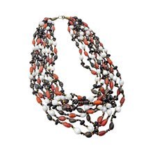 Kenya Mixed Seed Bead Multi Strand Necklace