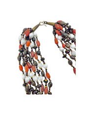 Kenya Mixed Seed Bead Multi Strand Necklace