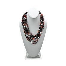 Kenya Mixed Seed Bead Multi Strand Necklace