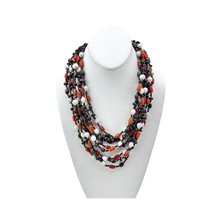 Kenya Mixed Seed Bead Multi Strand Necklace