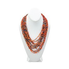 Orange Maasai Bead African Necklace