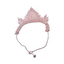Maasai Beaded Bib Necklace Light Pink Closure