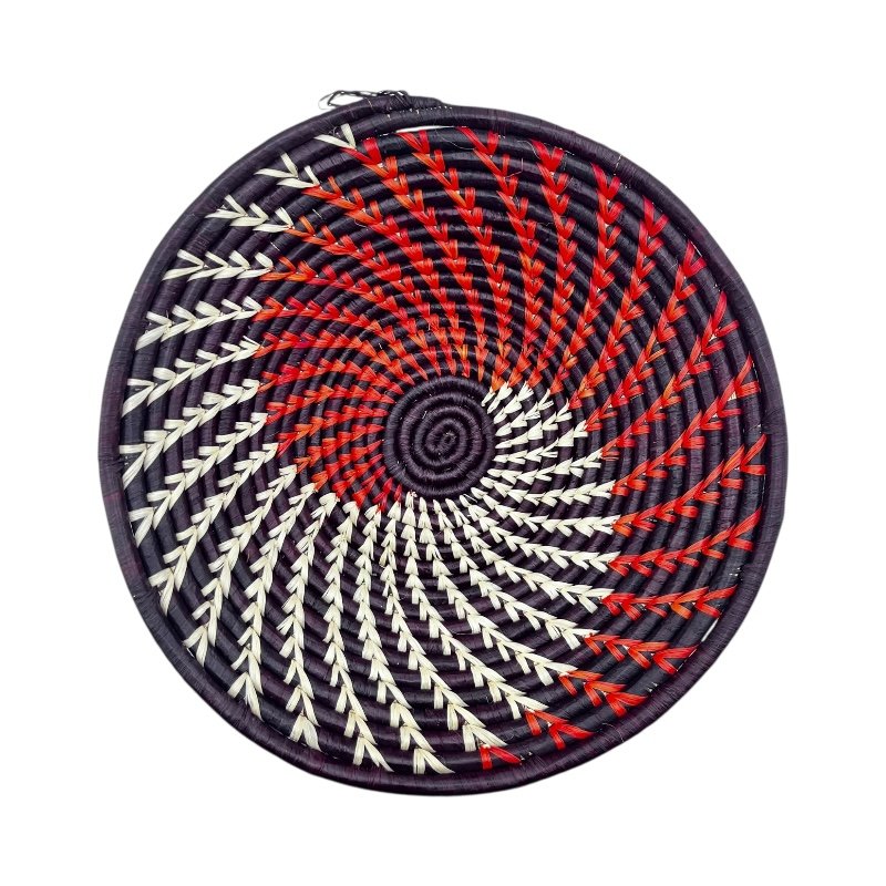 Savanna Ember Weave Uganda Bukedo Raffia Basket