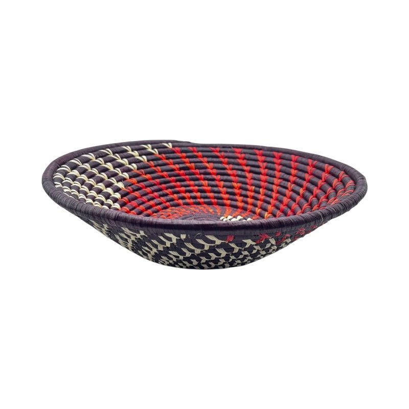 Savanna Ember Weave Uganda Bukedo Raffia Basket