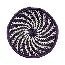 Maroon Drift Uganda Bukedo Raffia Basket