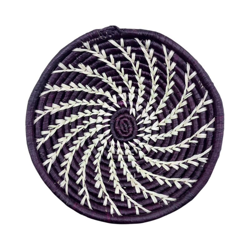 Maroon Drift Uganda Bukedo Raffia Basket