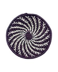 Maroon Drift Uganda Bukedo Raffia Basket