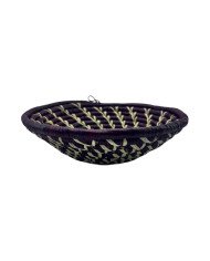 Maroon Drift Uganda Bukedo and Raffia Bowl