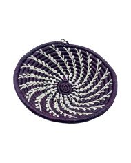 Handwoven Maroon Drift Uganda Basket