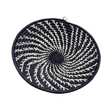 Mini Maroon Drift Uganda Bukedo and Raffia Bowl