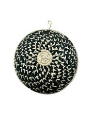 Uganda Emerald Night Handwoven Mini Raffia Basket