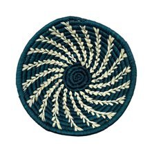 Seafoam Drift Mini Uganda Bukedo Raffia Basket