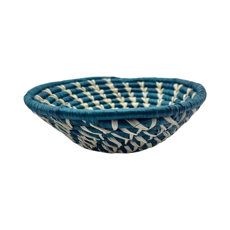Seafoam Drift Mini Uganda Bukedo Raffia Basket