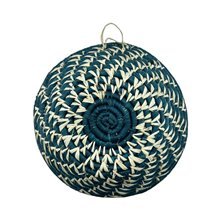 Seafoam Drift Mini Uganda Raffia Basket