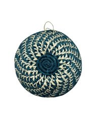 Seafoam Drift Mini Uganda Raffia Basket