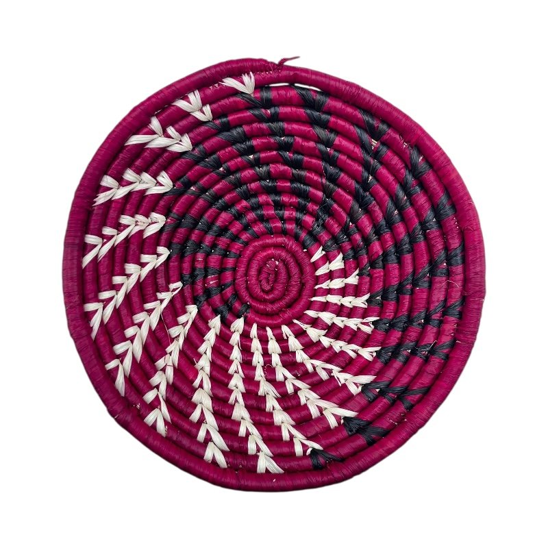 Handmade Ruby Eclipse Mini Uganda Basket