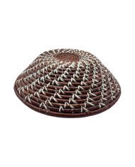 Terracotta Wave Handmade Ugandan Basket