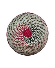 Handwoven Fire & Smoke Uganda Raffia Basket