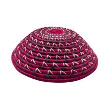 Ruby Vine Woven Uganda Raffia Bowl