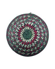 Handwoven Forest Flame Uganda Raffia Basket