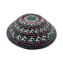 Forest Flame Woven Uganda Raffia Bowl