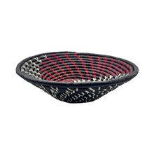 Obsidian Flame Uganda Handwoven Raffia Basket