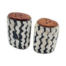 Safari Wave African Salt and Pepper Shakers