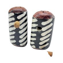 Handcarved Bone Savanna Dash Shakers