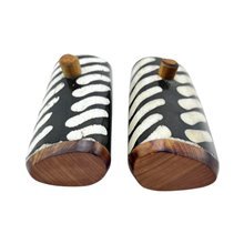 African Batik Bone Savanna Dash Salt Pepper Shakers